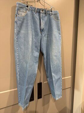 Carhartt Straight Leg Jeans Relaxed Fit Denim Light Wash B160DST Men's 40x30